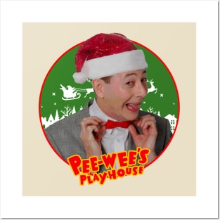 Pewee Herman Christmast Posters and Art